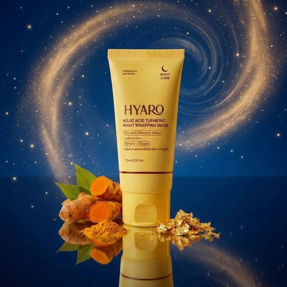 Maschera viso notte Hyaro curcuma
