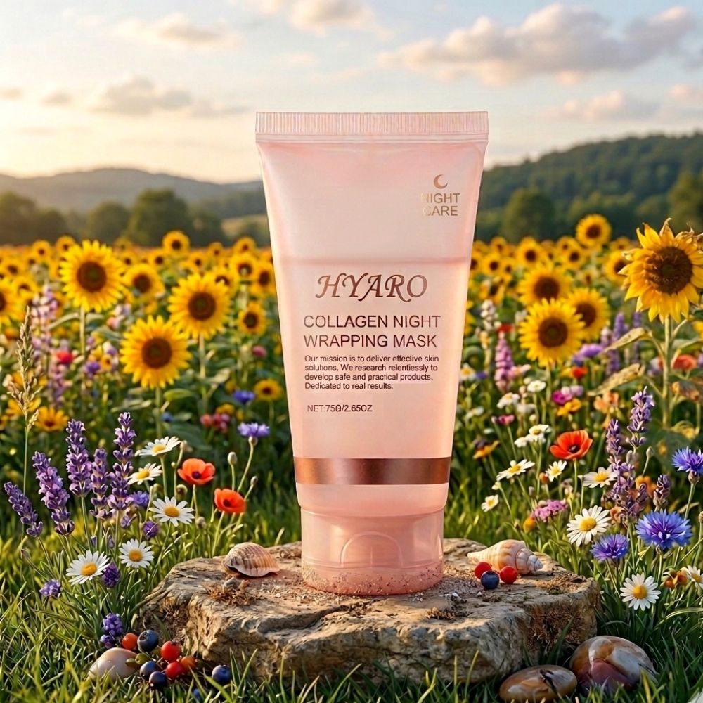 Hyaro Maschera viso notte collagene