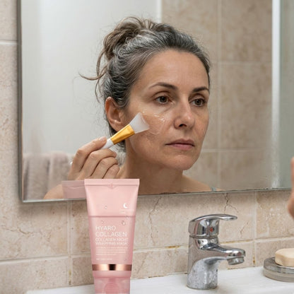 Hyaro Maschera viso notte collagene