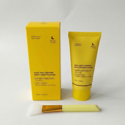 Maschera viso notte Hyaro curcuma