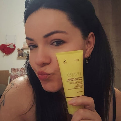 Maschera viso notte Hyaro curcuma